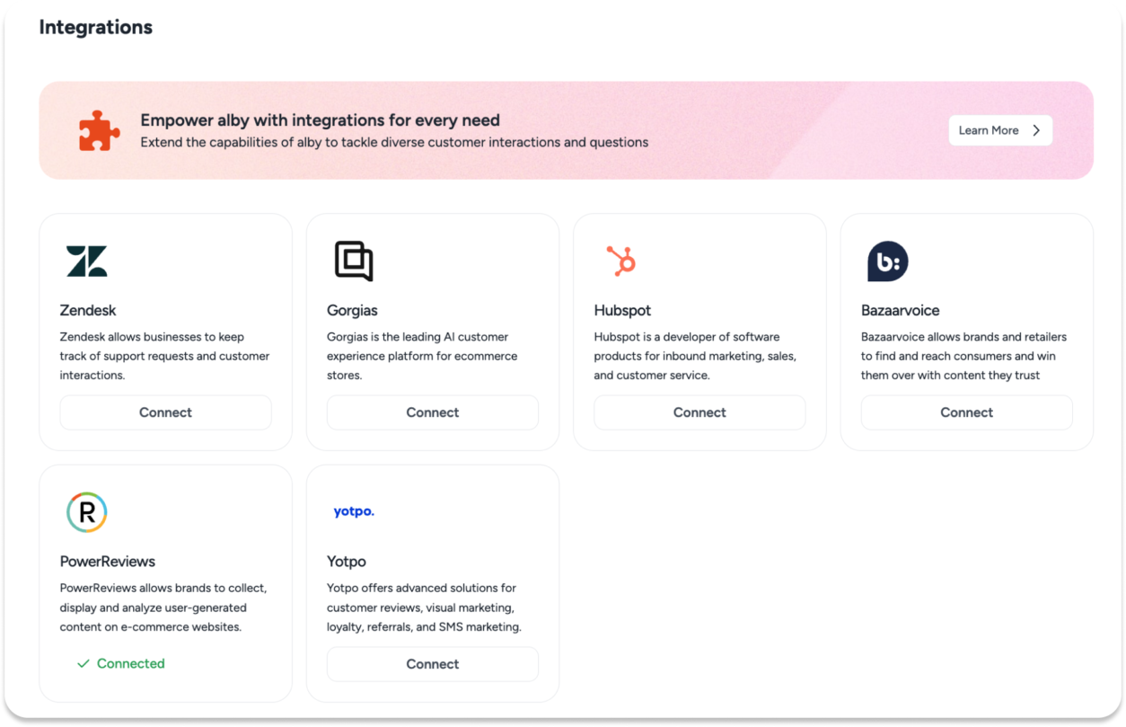 Integrations